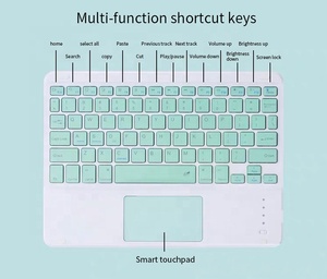 Universal 7/10 Inch Wireless Touchpad <strong>Keyboard</strong> with Multimedia <strong>Keys</strong> Small <strong>Computer</strong> <strong>Keyboard</strong> Touchpad Mini Portable PC Keypad - Product Image 2