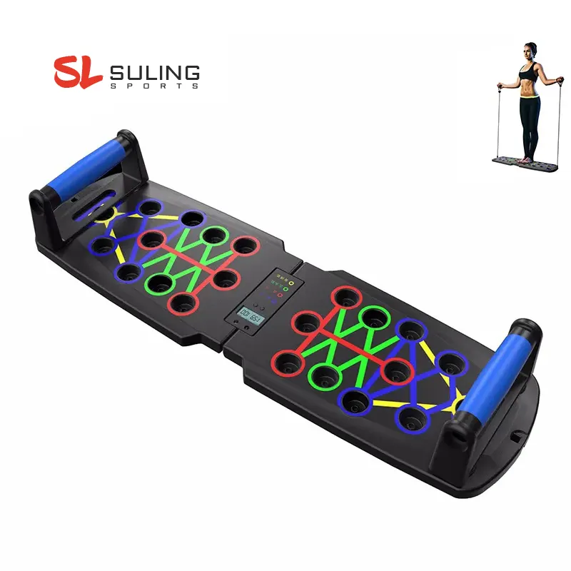 Multifunctionele Oefening Spiertraining Verstelbare Push-Up Board Home Fitness Gym Draagbare Opvouwbare Push-Up Rack Board