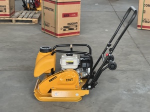 Satılık yol sıkıştırma için su deposu ile 90KGS küçük titreşimli plaka kompaktörü toprak actor ktör C90T - Product Image 4