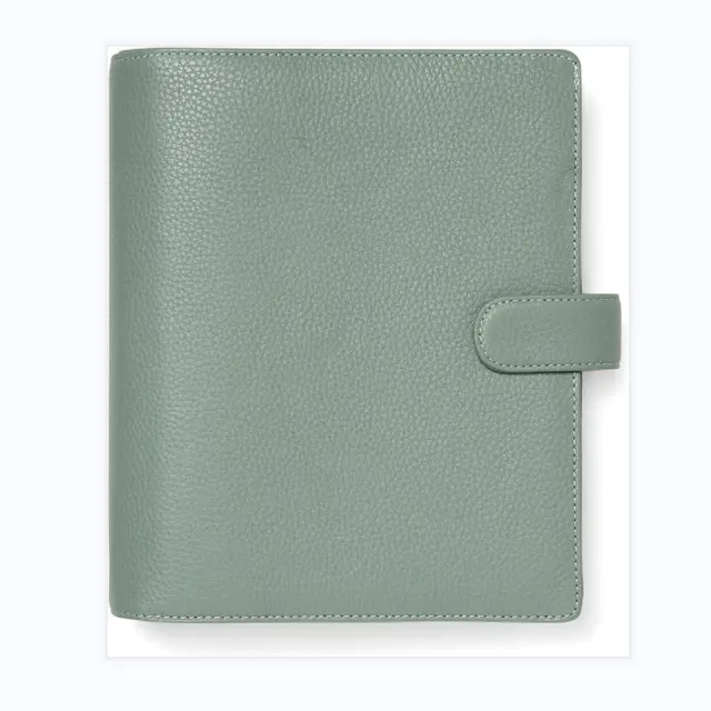 Planer Cover Promotion Anpassung Hardcover Füll papiere Gua Mini 3 Ring Leder Notebook 20 Tage Pebble Leather anpassen