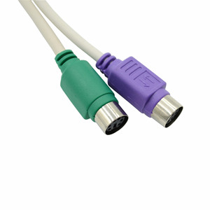 用于键盘鼠标的USB公到双PS/2母Y分离器电缆双PS/2 PS2公到USB公电缆适配器转换器 - Product Image 4