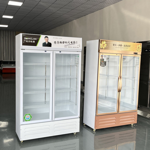 New Design Factory <strong>Price</strong> Frigidaire Double Door pepsi Fridge Frezzer Commercial Freezer <strong>2</strong> Dors Refrigerator air Cooled <strong>Chiller</strong>