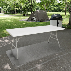 Đa Chức Năng Trắng HDPE Gấp Bàn Ăn Di Động Hình Chữ Nhật Ngoài Trời Không Thấm Nước Bảng Cho Các Bên Cắm Trại Dễ Dàng Để Thiết Lập - Product Image 4