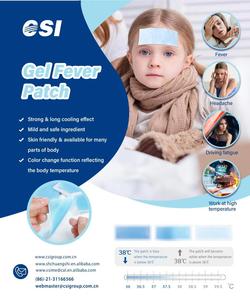 Csi giá rẻ và chất lượng cao làm mát sốt giảm đau Pad sốt giảm tinh dầu bạc hà đau nửa đầu mát mẻ vá - Product Image 6