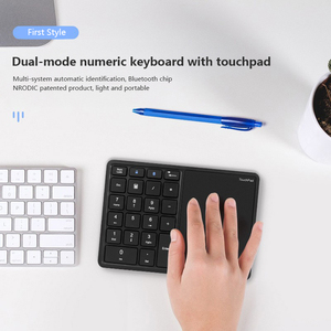 Teclado Digital inalámbrico de 2,4G para portátil, escritorio, Oficina Financiera, contabilidad, panel táctil portátil silencioso, teclado Digital Bluetooth - Product Image 5