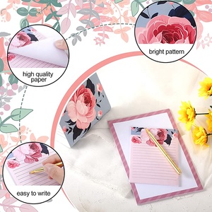 4 Pieces <strong>Notepad</strong> Bundle with Pen Pretty Pink Notepads Pen and Stationary Present Set, 3 <strong>Notebooks</strong> and Golden Pen Gift Set - Product Image 4