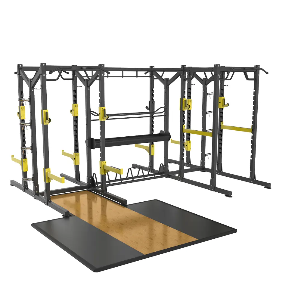 Attrezzatura da palestra per la casa multifunzione commerciale Pull Up Bar Power rack Multi station Smith Machine Squat Rack