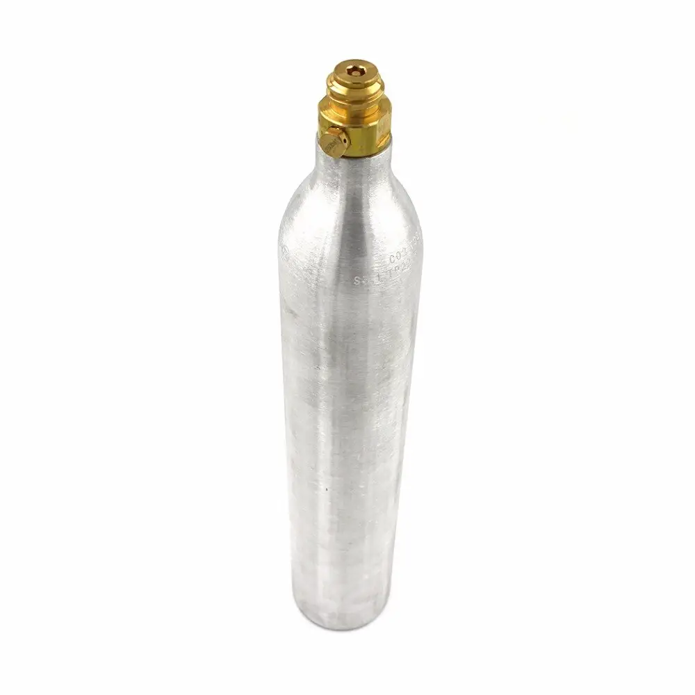 Cylindre de réservoir de bouteille de CO2 de 0,6l avec Valve TR21 * 4 bouteille à haute compression avec adaptateur de recharge de Soda 2020 ou CGA W21.8-14 320