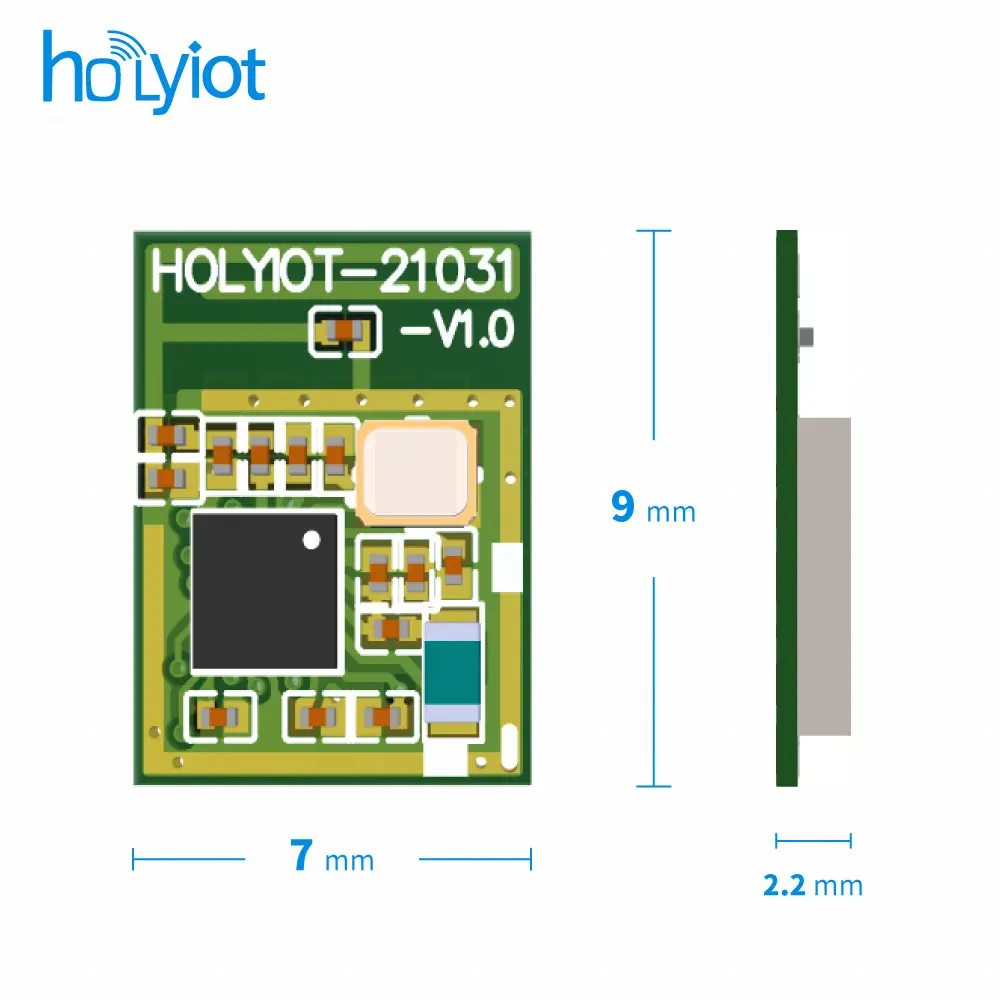 Holyiot 공장 직영 초저전력 소비 블루투스 블 모듈 북유럽 nRF52805 Soc Bt 5.0 모듈