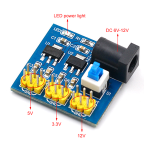 Conversión de voltaje de salida múltiple DC 12V a 3,3 V 5V 12V Módulo de fuente de alimentación Buck reductor para Arduino