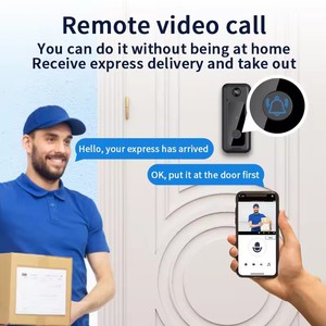 Videocamera senza fili con campanello d'anello per la casa intelligente con sensore PIR Wifi citofono per appartamenti e ville - Product Image 2