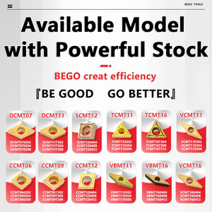 BEGO Carbide Turning Insere TCMT090204 Bits De Corte De Grau Industrial TCMT 090204 Lâminas De Cortador <span class=keywords><strong>CNC</strong></span> Duráveis
