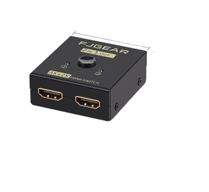 Interruptor de vídeo Fjgear 2 puertos HDMI 4K HD 2 entradas 1 salida o 1 en 2 salidas con carcasa de hierro - Product Image 3