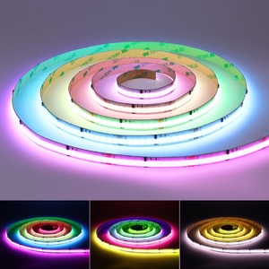 商业梦想全彩<span class=keywords><strong>Rgbw</strong></span> DC12V <span class=keywords><strong>24v</strong></span>魔术数字Cob条Rgbic发光二极管条形灯智能可寻址RGB COB发光二极管条
