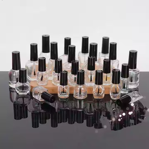 Beautiful Cheap Empty 5ml <strong>8ml</strong> 10ml 15ml Small Empty square Nail Polish Glass <strong>Bottle</strong> Design Containers <strong>with</strong> Brush <strong>Caps</strong> pink <strong>Cap</strong> - Product Image 2