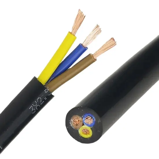 Медный проводник, фтористый, пластиковый, изолированный, силиконовый, с резиновым покрытием, термостойкий, огнеупорный (гибкий) кабель питания