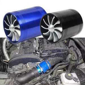 Çift Supercharger araba Turbo HAVA GİRİŞİ türbin gaz yakıt tasarrufu Fan türbin 65-74mm HAVA GİRİŞİ hortum için tek pervane ile - Product Image 3