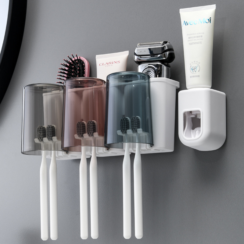 Three-cup toothpaste squeezer
