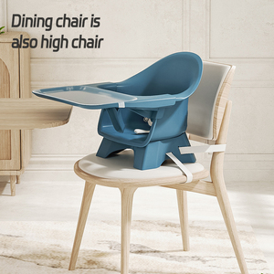 Latest 4 in 1 Foldable Stackable <strong>Eating</strong> Modern for Stool Children Feeding High Dinning Plastic Baby Kids Chairs - Product Image 6