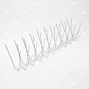 Repeller นกกลางแจ้งสแตนเลสป้องกันนกเข็มที่มีฐานพลาสติก - Product Image 3
