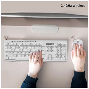 Custom Spanish <strong>Computer</strong> <strong>Keyboard</strong> Ergonomic Membrane <strong>Keyboard</strong> Wireless <strong>Keyboard</strong> and Mouse deskset for Desktop Laptop PC - Product Image 4