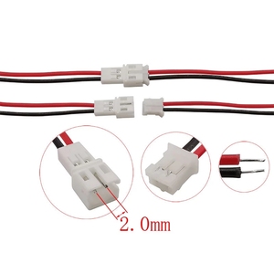 20ซม. JST PH 2.0 2.0มม. ขั้วต่อสาย2ขาตัวผู้ตัวเมียหัวเสียบ Micro JST pH 2 P ปลั๊กแจ็คขั้วต่อสายไฟ - Product Image 4
