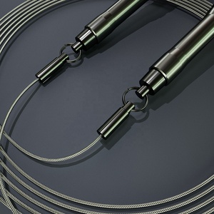 Corda di velocità regolabile in lega di alluminio per allenamento a casa per il pugilato MMA Muay Thai Cross Fit Training - Product Image 3