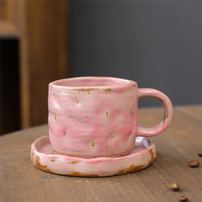 Set di tazze da caffè "Hand Pinch" - rosa, 270 ml - 201-300 ml