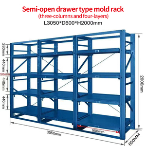 Custom 1000kg Load Capacity Mould Rack Standard Drawer <strong>Racking</strong> Mold Storage <strong>Stacking</strong> Shelves Industrial Warehouse <strong>System</strong> - Product Image 2
