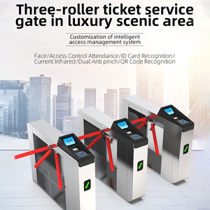 Tripé Barrier Turnstiles System Tripé Arm Aço inoxidável Turnstile Mechanizm Entrance Security Tripod Turnstile for Gym - Product Image 2