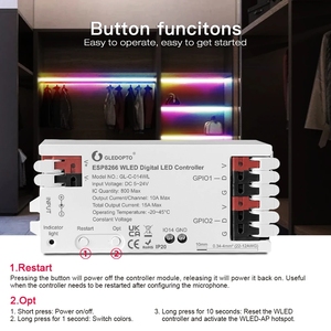 ESP8266 светодиодный контроллер динамический RGB 800IC DIY управление приложением для WS2811 WS2812 SK6812 TM1814 WS2813 WS2815 - Product Image 5