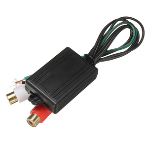 Convertidor de salida de línea de Audio de alto a bajo nivel, amplificador, adaptador, altavoz de coche a 2 RCA