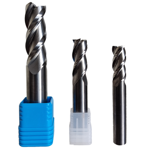 OEM/ODM End Mill HRC45 3 Flute Solid Carbide CNC Tools <strong>50mm</strong> Uncoated Bright CNC Flat Square End Milling <strong>Cutters</strong> for Aluminum - Product Image 1