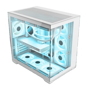 Großhandel weiße Farbe Gaming Full View Fall Sea Vision Computer Schrank PC Gamer Fall RGB Computer Fall - Product Image 1