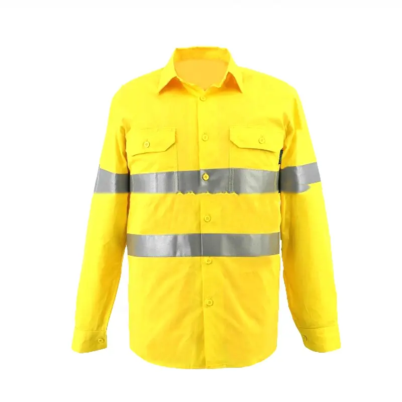 Work gear wholesale prices construction clothing men high vis work shirt