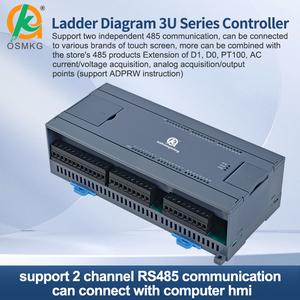 Oshangming PLC 24デジタル入力24トランジスタ出力PLC 2アナログ8パルスModbus RtuコントローラRS485 RS232サーボ用 - Product Image 4