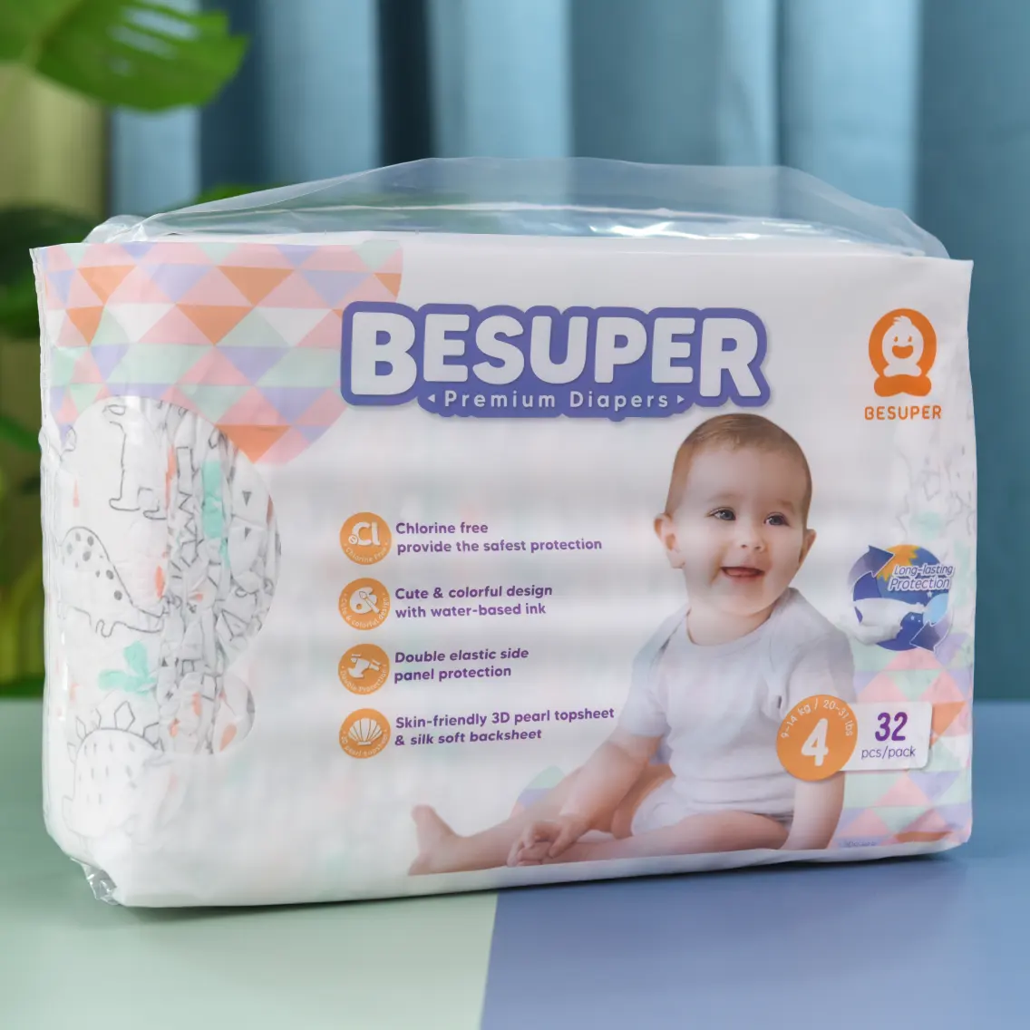 Besuper premium quality a grade stock grade b baby diaper girl in bales