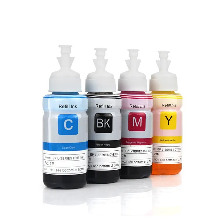 Vendita di fabbrica 70ML/Bottle refill pigment ink Dye Ink per inchiostro di ricarica universale 100ml 664 673 per stampante a getto d'inchiostro