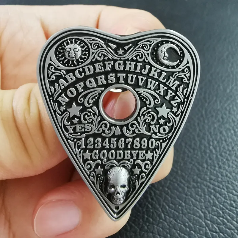 Mystic Ouija Board Enamel Pin skull Metal-Effect Brooch telling the mysterious stuff