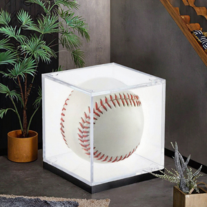 Rắn Trắng acrylic bóng nhỏ đứng chủ gói 2 readymade thể thao bóng Rack hiển thị cho bóng chày Golf Bóng mềm quần vợt trứng - Product Image 3