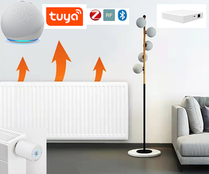 Умный привод радиатора TRV ZigBee3.0, программируемый термостатический клапан радиатора, регулятор температуры с голосовым управлением через Alexa