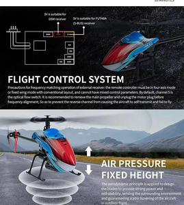 Wltox 4ch k200 एकल प्रोपेलर के बिना 6 ग्राम 6-एक्स जेरो ऊंचाई विमान आरएसी ड्रोन आरएसी हेलीकॉप्टर - Product Image 4