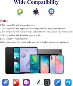 IPad Android tabletler için evrensel Metal alüminyum Stylus kalem daha aktif kapasitif manyetik cazibe için değiştirilebilir <span class=keywords><strong>Nib</strong></span> - Product Image 4