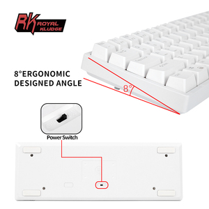 Royal Kludge RK 61 tasten mini 2.4 OEM 60% led 60% tastatur typ c rbg wiederaufladbare backlit rk61 mechanische tastatur hotswap - Product Image 3