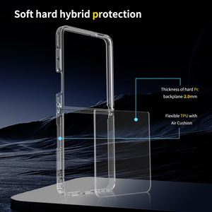 定制豪华二合一保护翻盖适用于三星Z Flip 7跨境防刮透明外壳防震 - Product Image 6