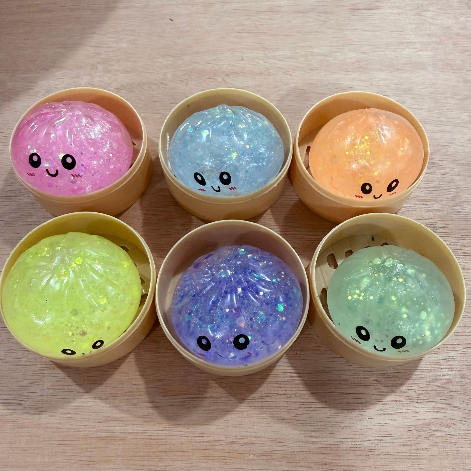 small glitter bun(5.5cm)