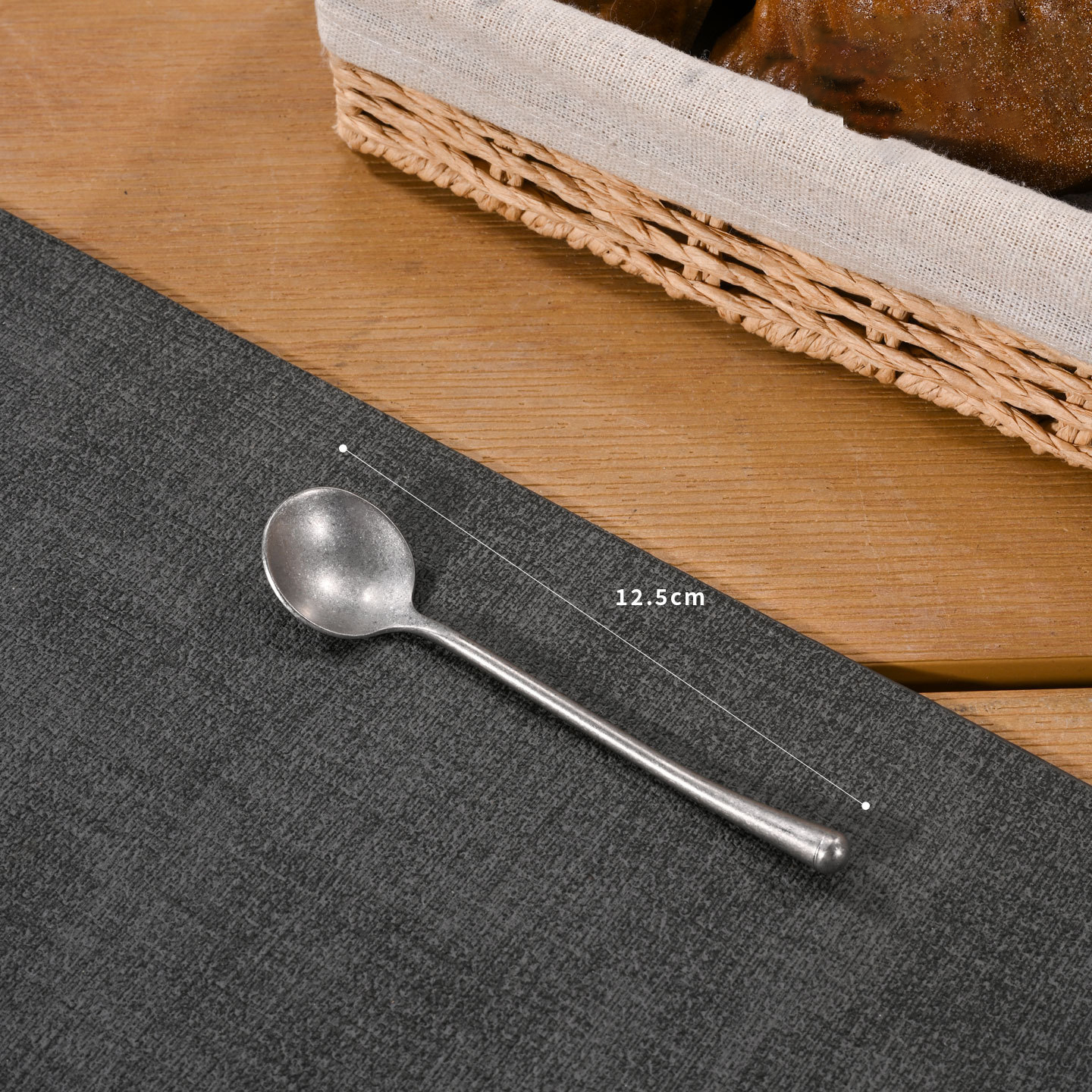 tea spoon-- retro silver