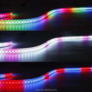 WS2812B RGB Светодиодная лента с индивидуальным адресацией 30 60 144 светодиодов DC5V водонепроницаемый IP30 IP65 IP67 черный белый PCB для подсветки - Product Image 2
