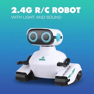 2,4 г R/C 4-канальный робот с дистанционным управлением со звуком и светом Электрический мини Интеллектуальный робот умный робот RC игрушки для детей