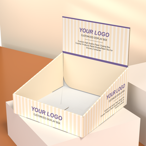 Caja de exhibición de papel de alta calidad personalizada, productos de mostrador, caja de exhibición de cartón corrugado, caja de exhibición al por menor para contenedor de comestibles - Product Image 4